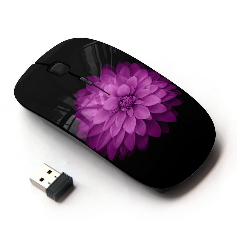 KOOLmouse [ Optical 2.4G Wireless Mouse [ Purple Lilac Petal Floral Flower Minimalist ] - Image 1